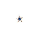 Istanbul Boucle d'Oreille - Saphir Bleu - Diamants