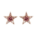 Istanbul Earrings - Pink Tourmalines - Diamonds