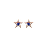 Istanbul Boucles d'oreilles - Saphirs bleus - Diamants