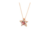 Istanbul Pendant - Orange Sapphire - Diamonds