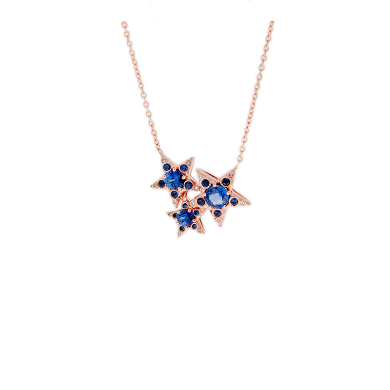Istanbul Pendant - Blue Sapphires - Diamonds