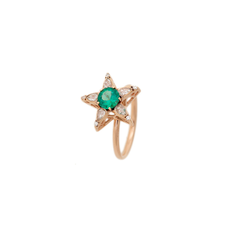 Istanbul Ring - Emerald - Diamonds