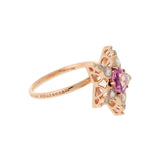 Istanbul Ring - Pink Sapphire - Diamonds