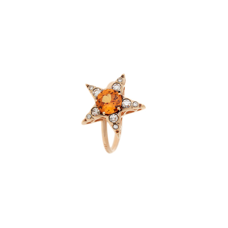 Istanbul Ring - Spessartine  - Diamonds