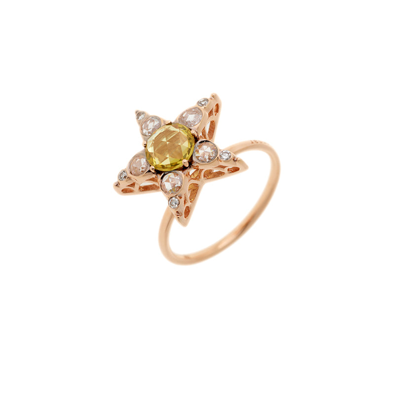 Istanbul Ring - Yellow Sapphire - Diamonds