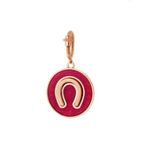 Charm Raspberry Horseshoe