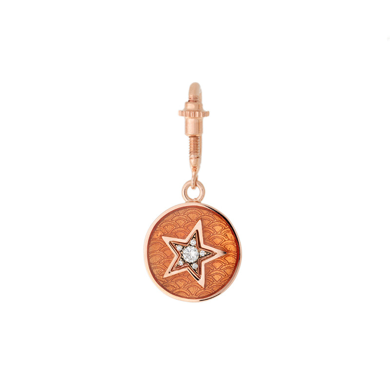 Médaille Étoile Orange - Diamants