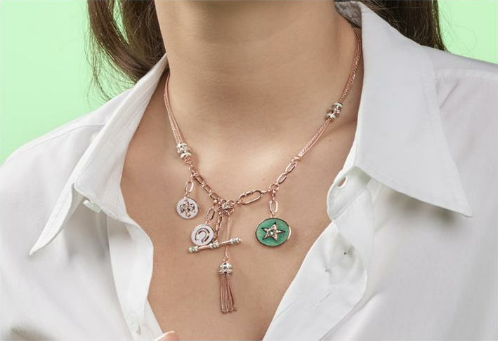 Kastak Collier vert menthe - Diamants