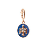Médaille Colombe Bleu Marine - Diamants