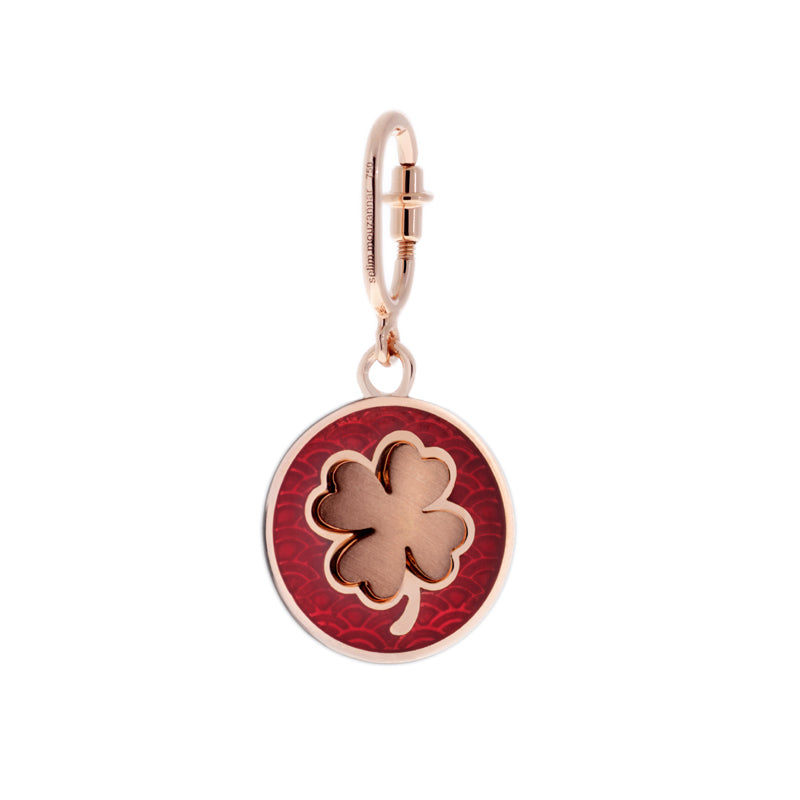 Médaille Trèfle Rouge Rouille