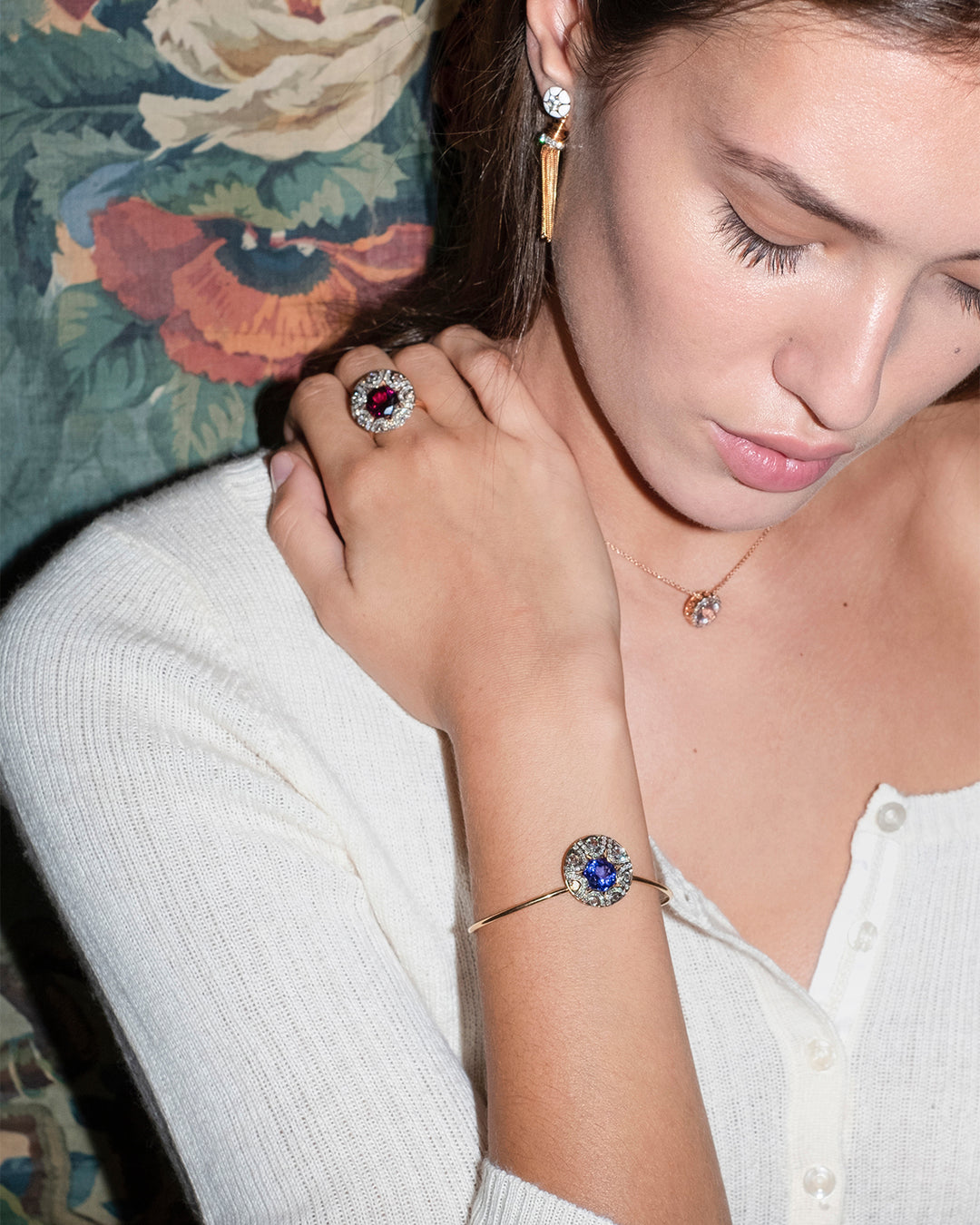 Mille et une nuits Bracelet - Blue tanzanite - Diamonds