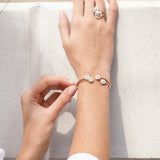 Mina Bracelet ivoire - Diamants