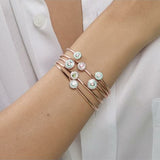 Mina Mint Green Bracelet - Diamonds