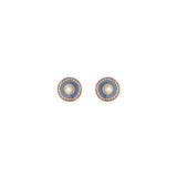 Mina Boucles d'oreilles Gris - Perles - Diamants