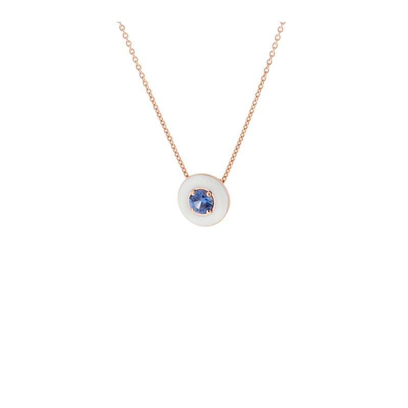 Mina Ivory Pendant - Blue Sapphire