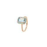 Mina Light Blue Ring - Aquamarine