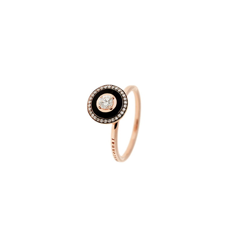 Mina Black Ring - Diamonds