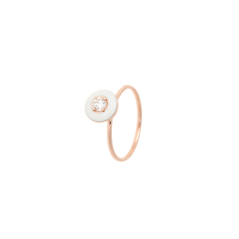 Mina Ivory Ring - Diamond