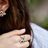 Mina Ivory Ring - Diamonds