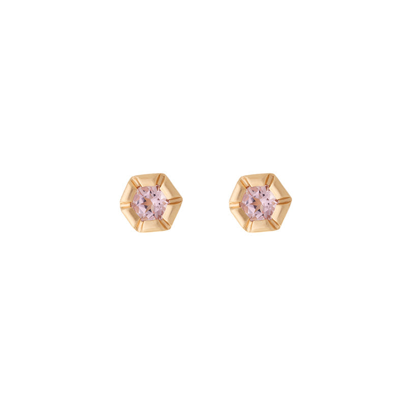 Rose de France Earrings - Morganites