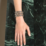 Unique Bracelet noir - Aigue-Marine - Diamants