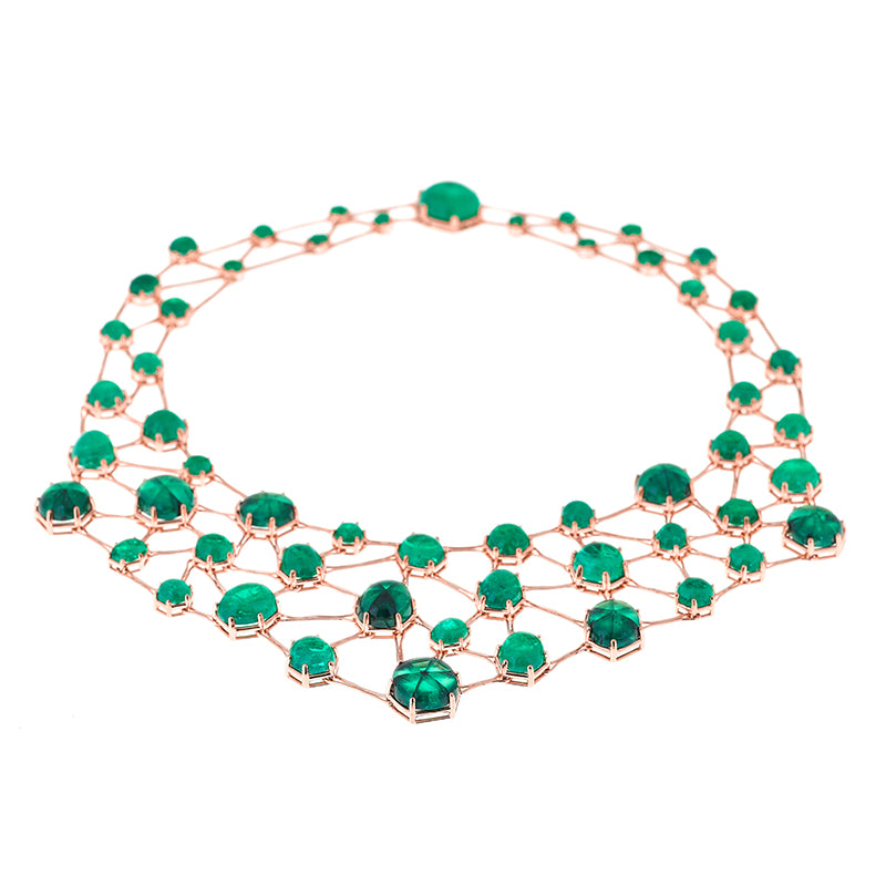 Amal Necklace - Emeralds