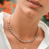 Beirut Necklace / Bracelet - Aquamarines - Morganites - Diamonds