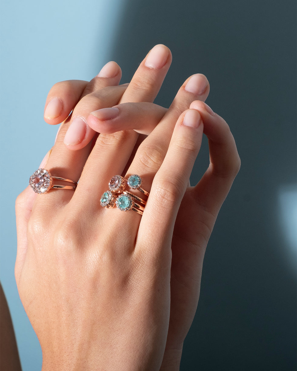 Beirut Ring - Paraiba - Diamonds