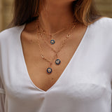 Médaille Coeur Bleue - Diamants