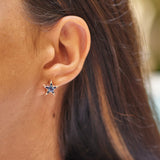 Istanbul Earrings - Blue Sapphires - Diamonds