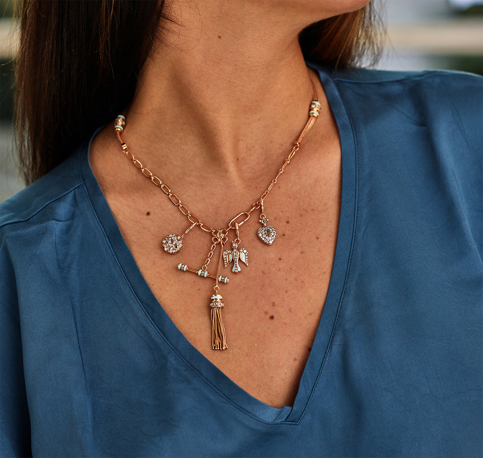Kastak Collier vert menthe - Diamants