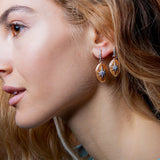 Aïda Orange Earring - Diamonds