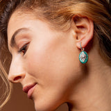 Aïda Petrol Earring - Diamonds